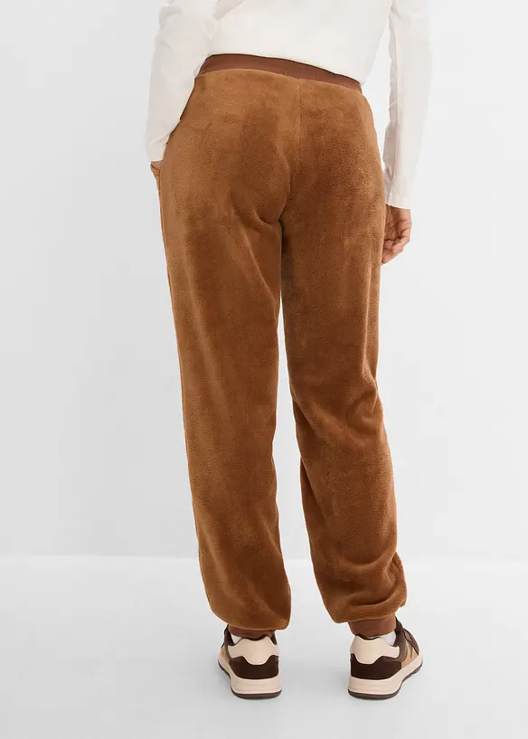 Fleecebukse med komfortlinning, bonprix