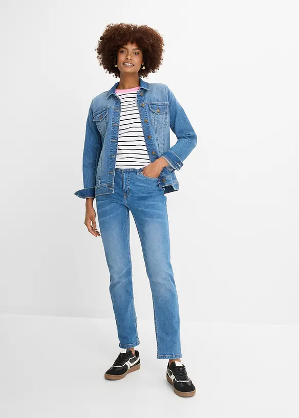 Straight-jeans Mid Waist, Stretch, bonprix