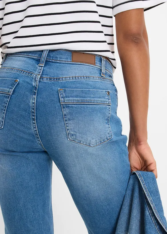 Straight-jeans Mid Waist, Stretch, bonprix
