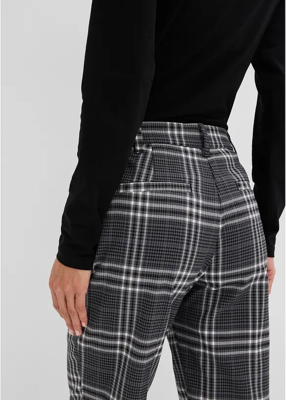 Rutete bukse med stretch, bonprix