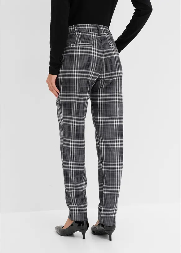 Rutete bukse med stretch, bonprix