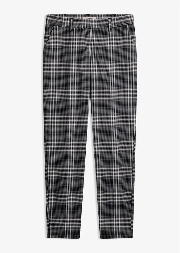 Rutete bukse med stretch, bonprix