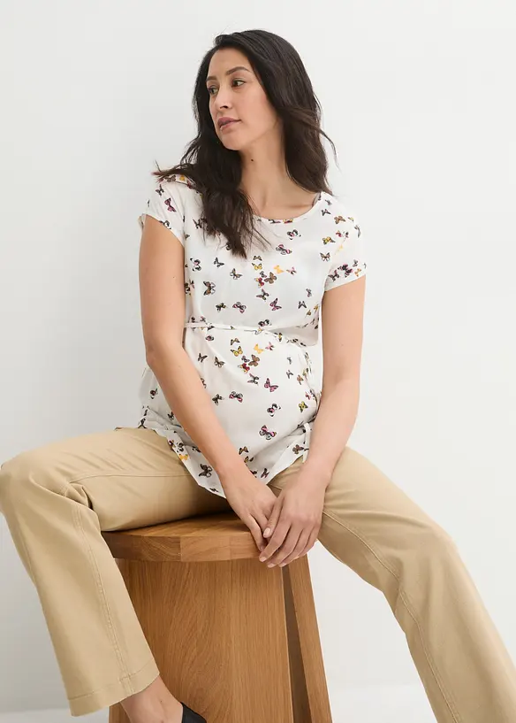 Mammabluse i lett viskose, bonprix