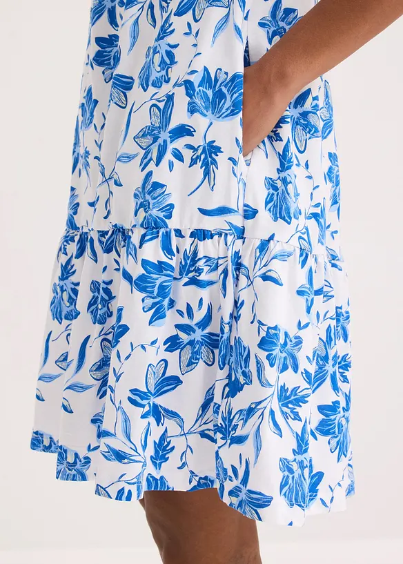Midikjole i 100% bomull, bonprix