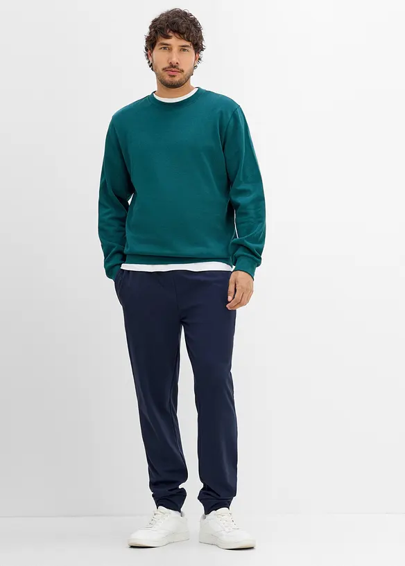 Varm joggebukse med glidel&aring;slommer, bonprix