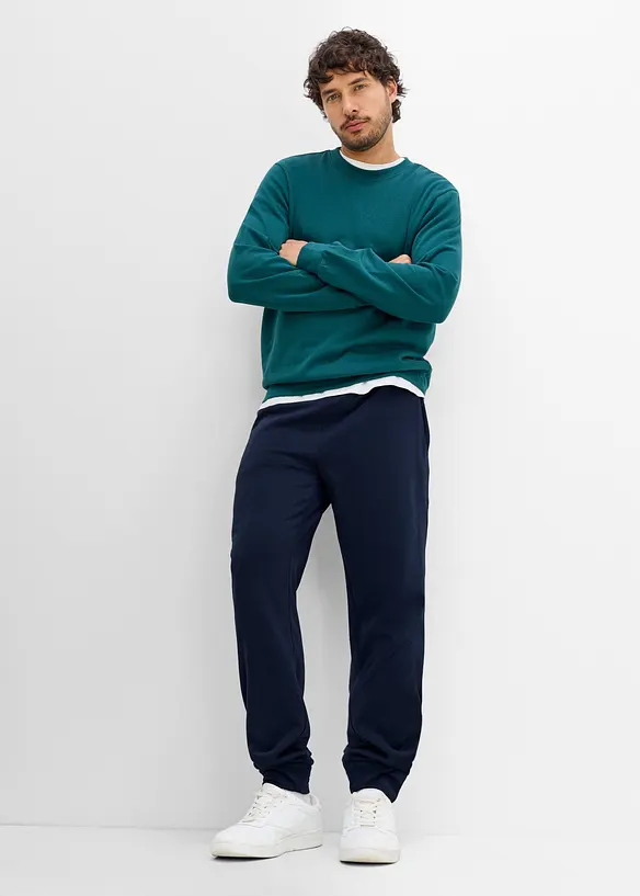 Varm joggebukse med glidel&aring;slommer, bonprix