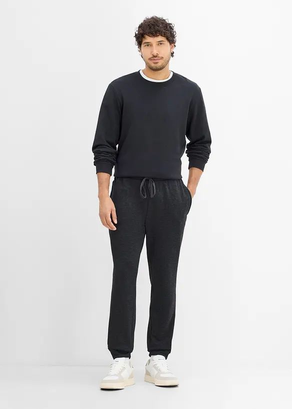 Varm joggebukse med glidel&aring;slommer, bonprix