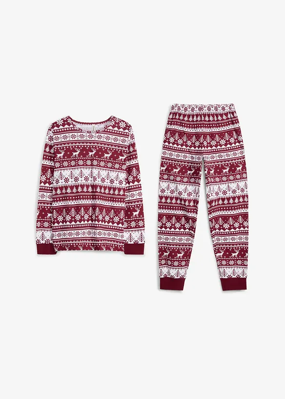 Pyjamas i 100% &oslash;kologisk bomull til barn (2-delt sett), bonprix