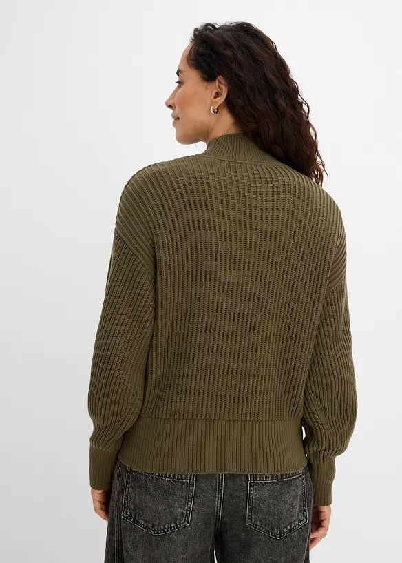 Oversized genser i 100% bomull, bonprix