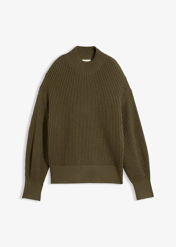 Oversized genser i 100% bomull, bonprix