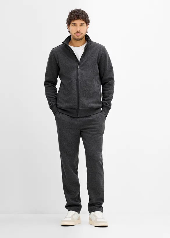 Vintervarm joggedress med myk pilefleece, bonprix
