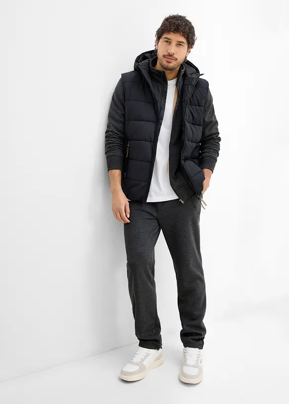 Vintervarm joggedress med myk pilefleece, bonprix