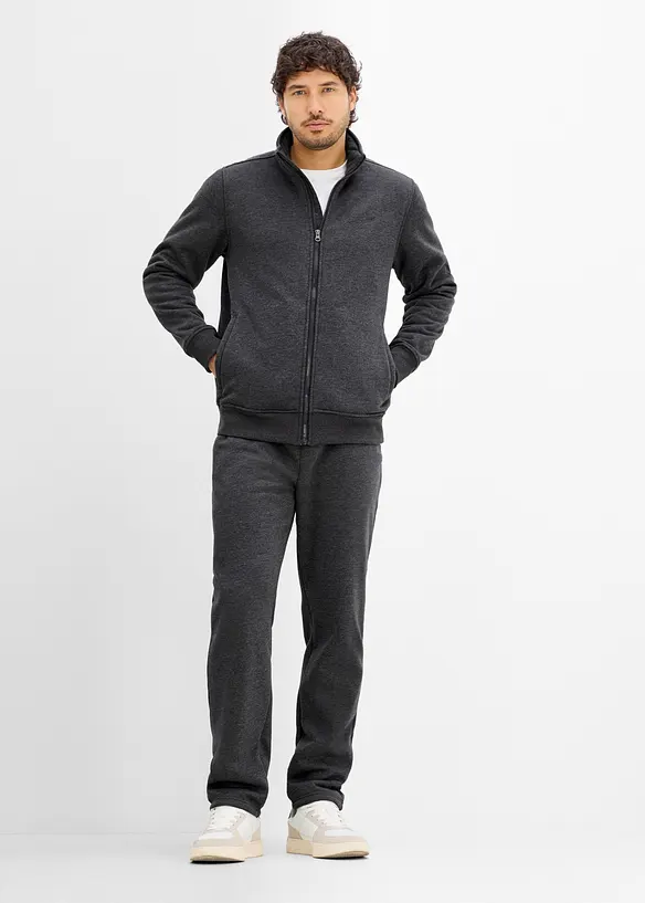 Vintervarm joggedress med myk pilefleece, bonprix