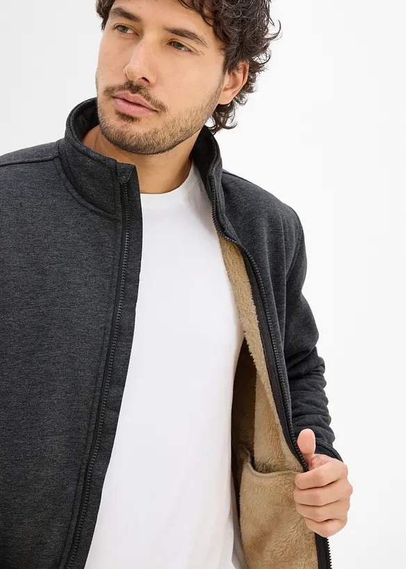 Vintervarm joggedress med myk pilefleece, bonprix