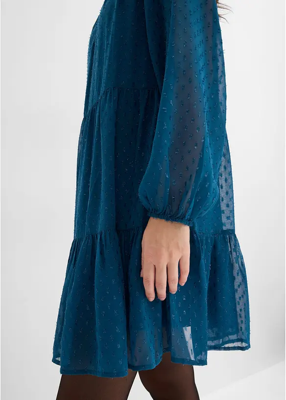 Tunikakjole med glittereffekt, bonprix
