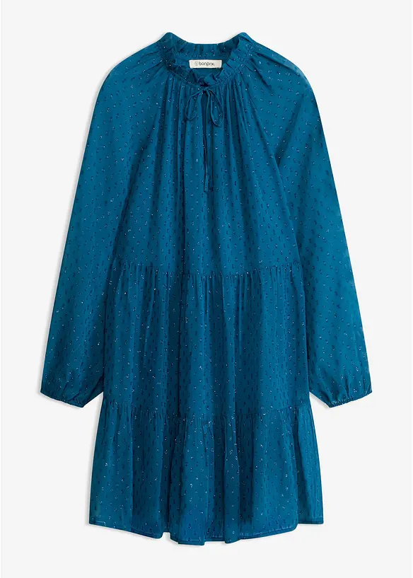Tunikakjole med glittereffekt, bonprix