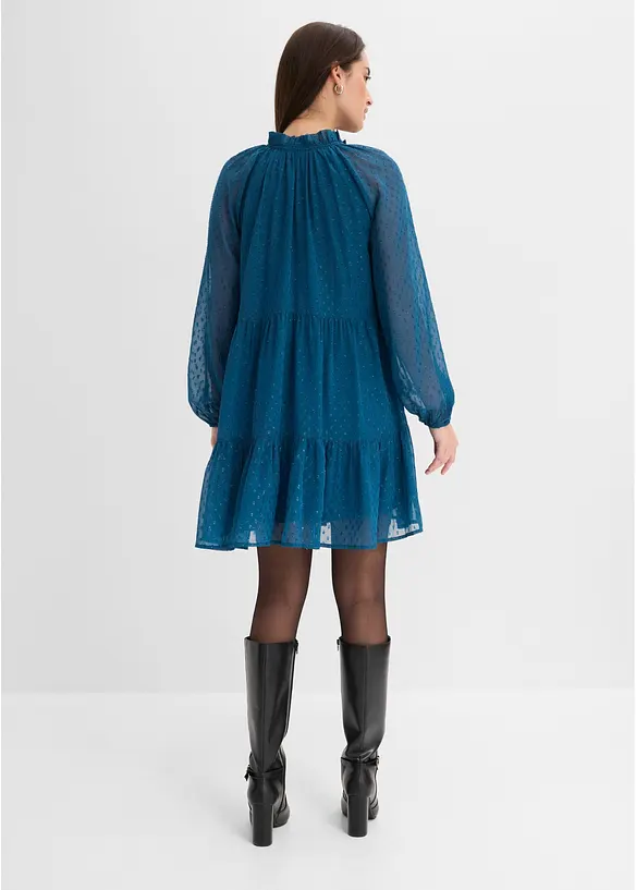Tunikakjole med glittereffekt, bonprix