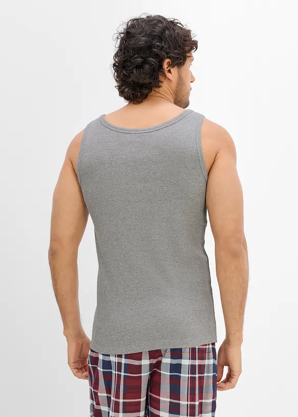Singlet i &oslash;kologisk bomull (2-pack), bonprix