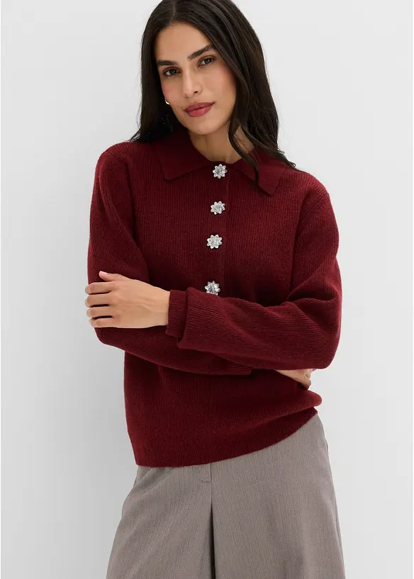 Pologenser med ullandel, bonprix
