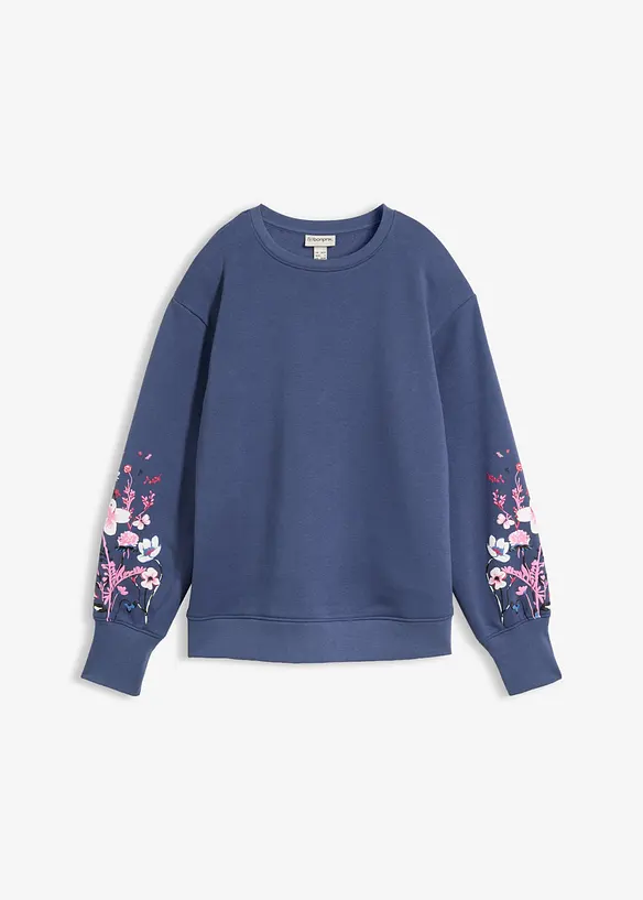 Sweatshirt i bomullsmiks, bonprix