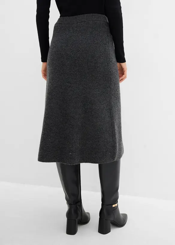 Strikket midiskj&oslash;rt, bonprix
