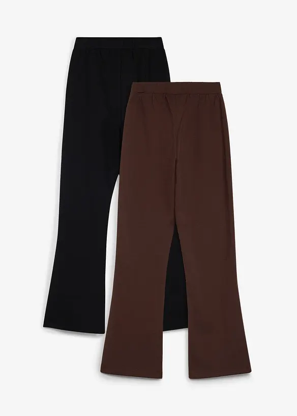 Varmende, utsvingt leggings (2-pack), bonprix