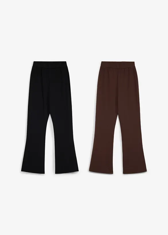 Varmende, utsvingt leggings (2-pack), bonprix