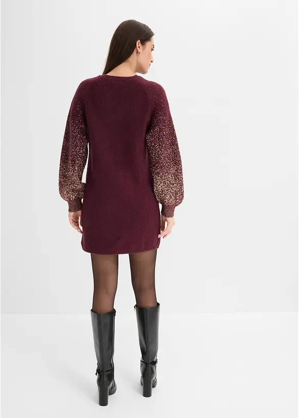 Strikkekjole med glittereffekt, bonprix