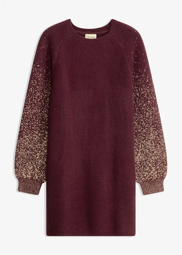 Strikkekjole med glittereffekt, bonprix