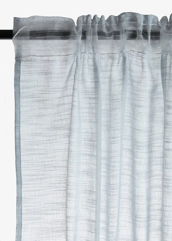 Gardin i strukturmateriale, f&aring;s ogs&aring; i ekstra lang (1-pack), bonprix