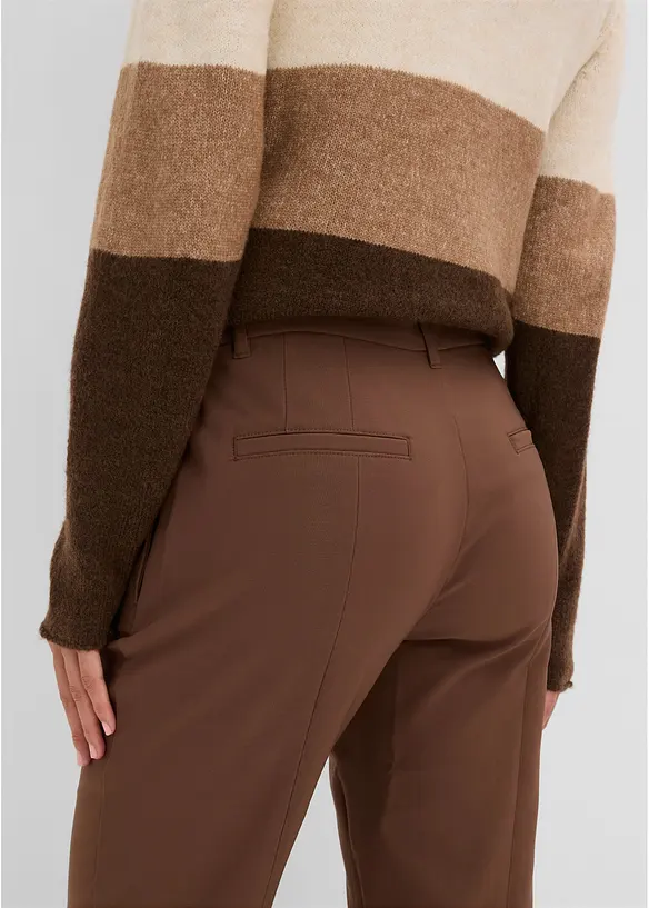 Feminin bukse med buksepress, bonprix