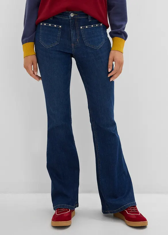 Bootcut Jeans, Mid Waist, bonprix