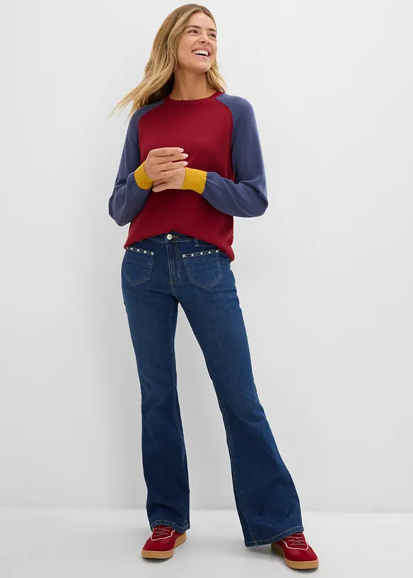 Bootcut Jeans, Mid Waist, bonprix