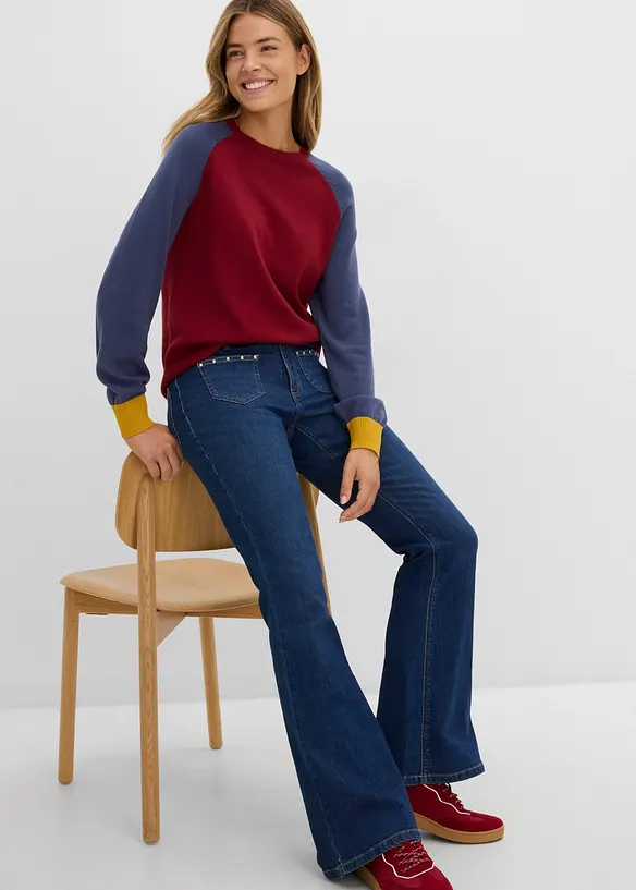 Bootcut Jeans, Mid Waist, bonprix
