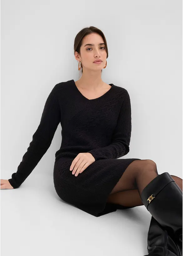 Strikket kjole, bonprix