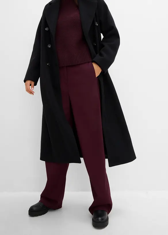 Oversized k&aring;pe i ullstil, bonprix