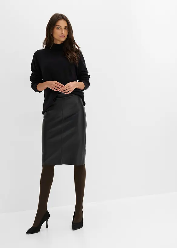 Varmende str&oslash;mpebukse med myk fleece 140 DEN (2-pack), bonprix