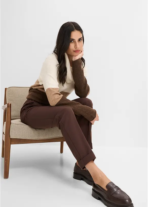 Pull on-bukse med legg, bonprix
