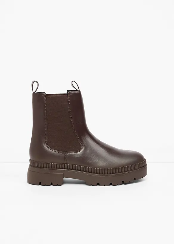 Chelseaboots med profilerte s&aring;ler, bonprix