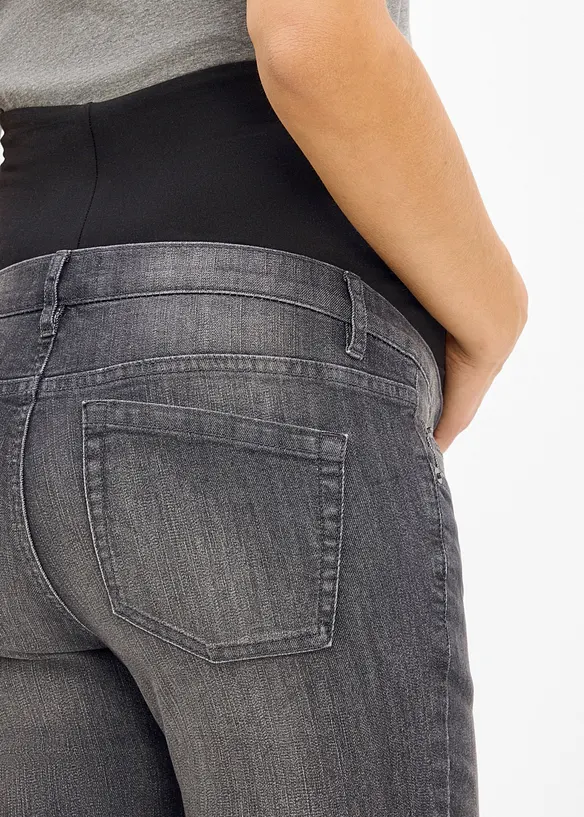 Elastiske mama jeans med &oslash;kologisk bomull, skinny, bonprix