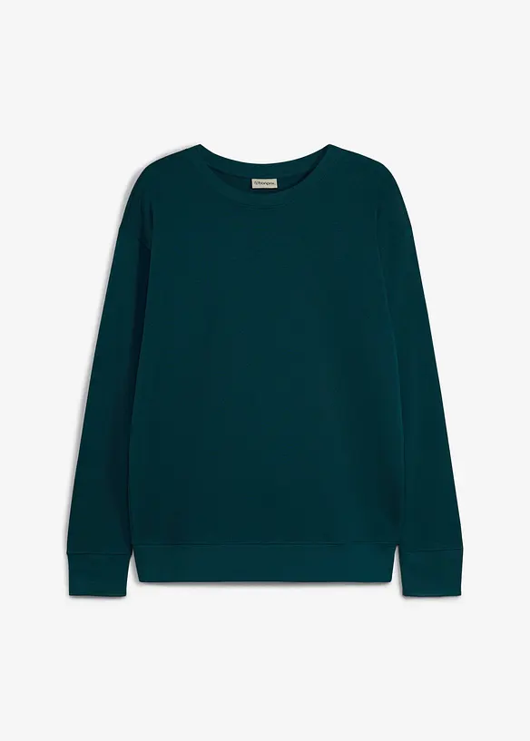Oversized sweatshirt i 100% &oslash;kologisk bomull, bonprix