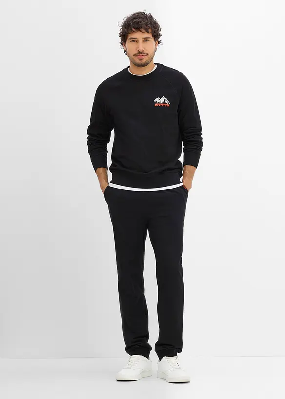 Joggebukse i 100% &oslash;kologisk bomull, bonprix