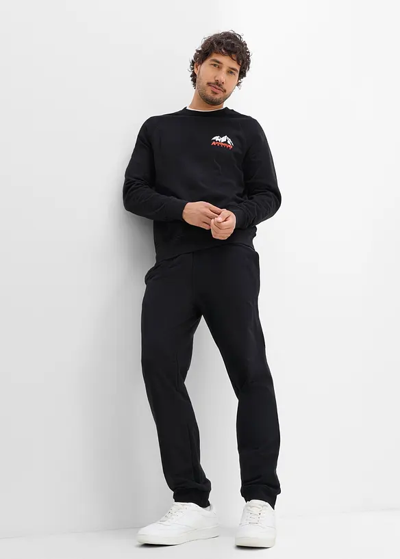 Joggebukse i 100% &oslash;kologisk bomull, bonprix