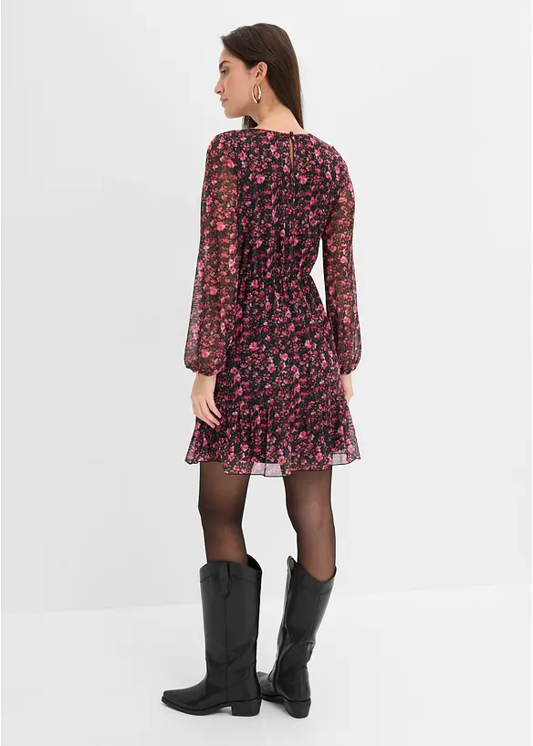 Kort, langermet jerseykjole, bonprix