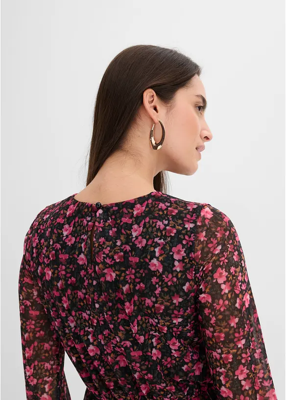 Kort, langermet jerseykjole, bonprix