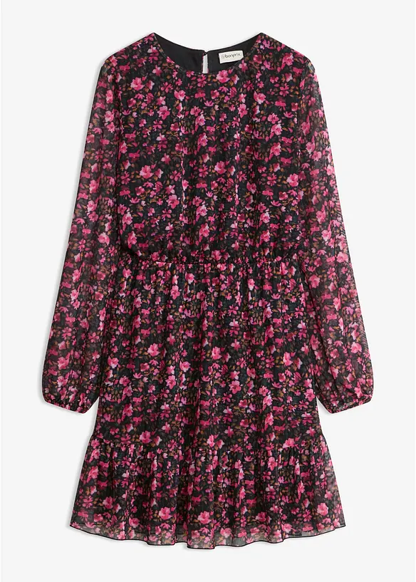 Kort, langermet jerseykjole, bonprix