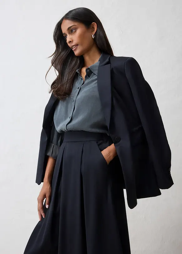 Blazer i fin ullmiks, bonprix