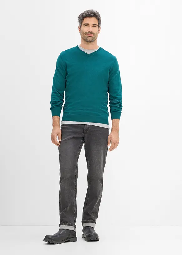 Finstrikket genser i regular fit, bonprix