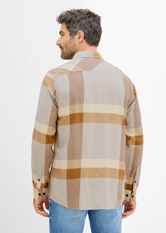 Flanellskjorte i 100% bomull, bonprix