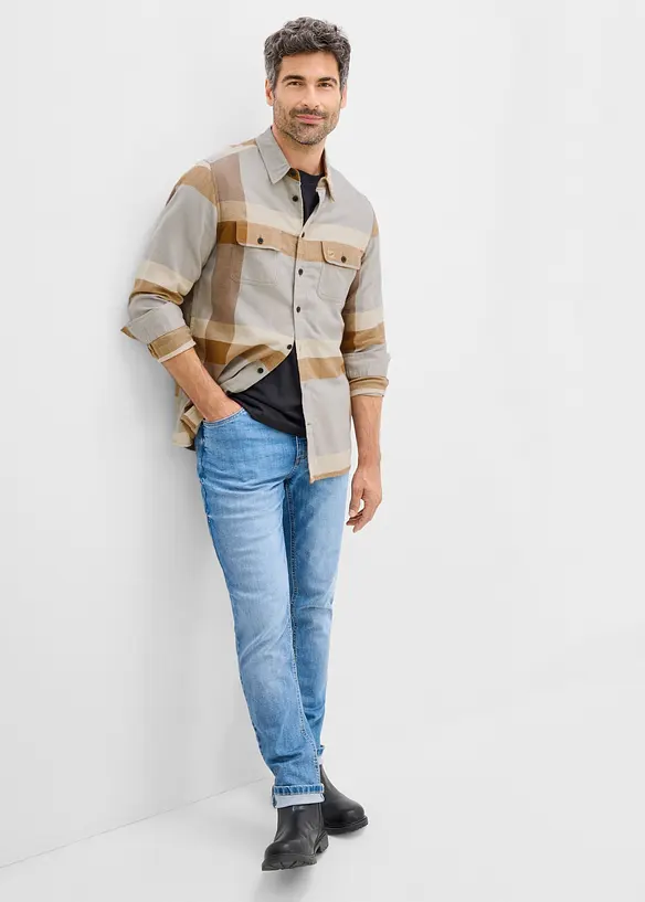 Flanellskjorte i 100% bomull, bonprix